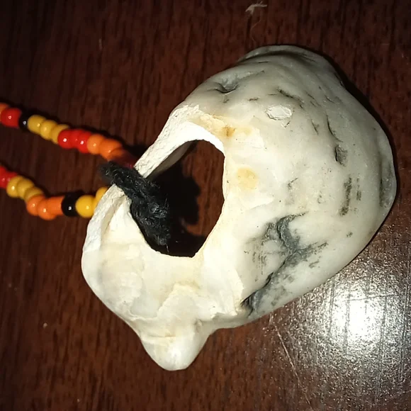 Sunset - Handmade Necklace - Seed Bead Chain - Seashell Collection - Picture 3 of 7